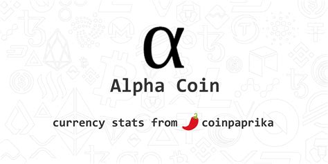 Alpha Coin - An Overview