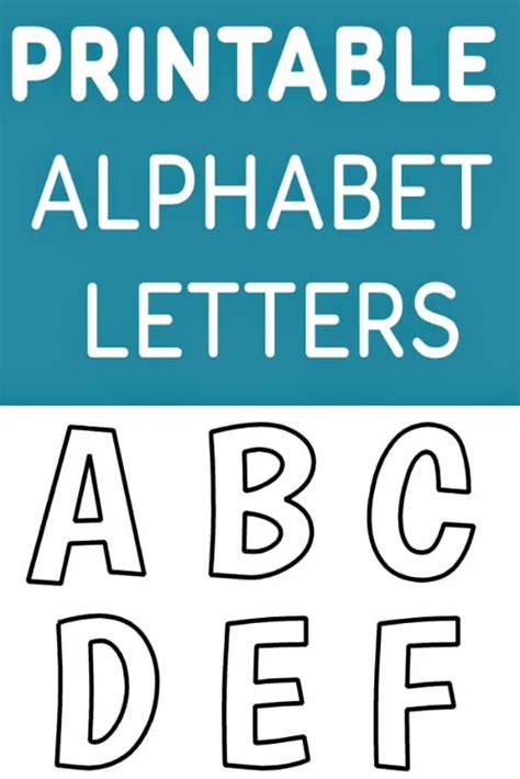 Alphabet Template Letters