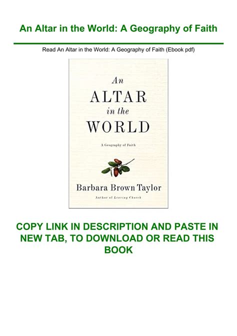 Altar World Geography Faith PDF