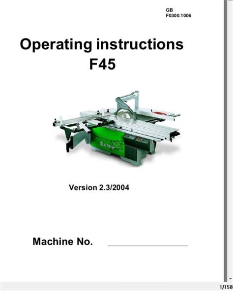 Altendorf F90 User Manual Ebook PDF