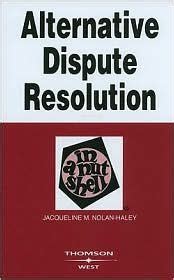 Alternative Dispute Resolution 3th third edition Text Only Kindle Editon