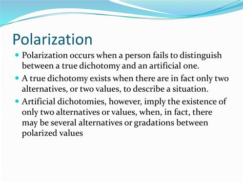 Alternative Terms for Polarization