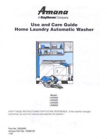 Amana Washing Machine Repair Manual Ebook Epub