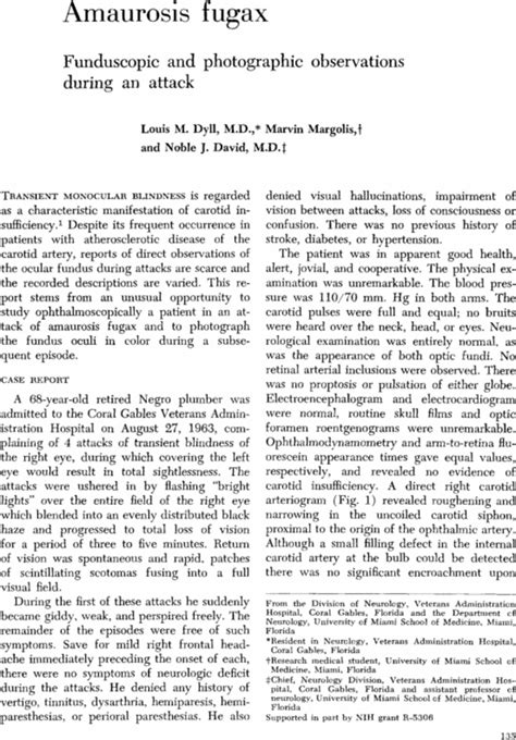 Amaurosis Fugax Origin and Impact of a Scientific Revolution Reader