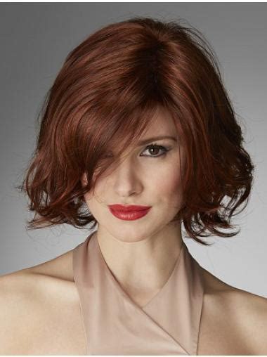 Amazing Chin Length Curly Red Layered Beautiful Wigs