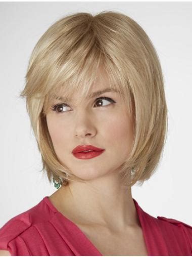 Amazing Chin Length Straight Blonde Bobs Popular Wigs