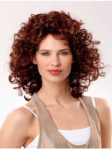 Amazing Curly Auburn Layered Affordable Wigs