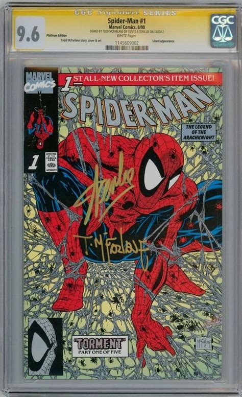 Amazing Spider-man 300 NEAR MINT BY CGC Signed By Stan Lee and Todd McFarlane and David Michelinie Reader