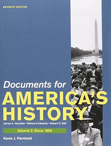 America A Concise History 3e V2 and Documents to Accompany America s History 5e V2 and Bedford Glossary for US History Doc