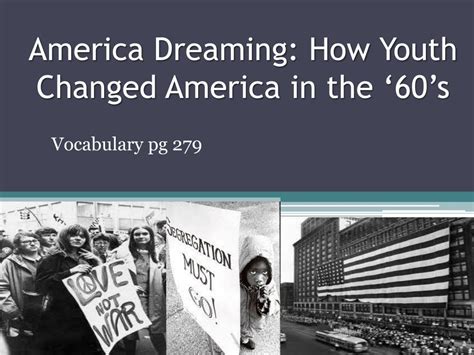 America Dreaming How Youth Changed America in the 60 s PDF