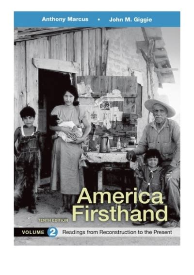 America Firsthand Ebook Kindle Editon