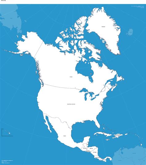 America Map Template