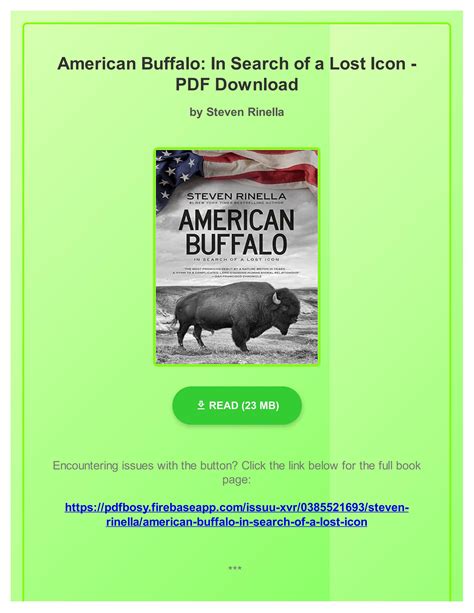 American Buffalo: In Search of a Lost Icon Ebook Reader