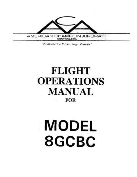 American Champion 8gcbc Parts Manual Ebook PDF