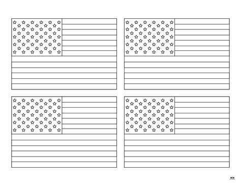 American Flag Printable Template