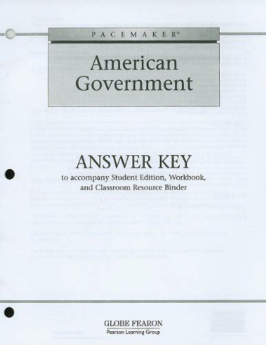 American Government Answer Key To Assessment Reader