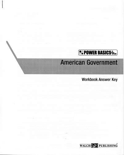 American Government Workbook Answer Key Reader