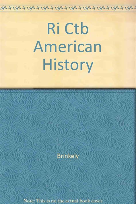 American History Brinkley Computerized Test Bank for Windows And MAC Reader