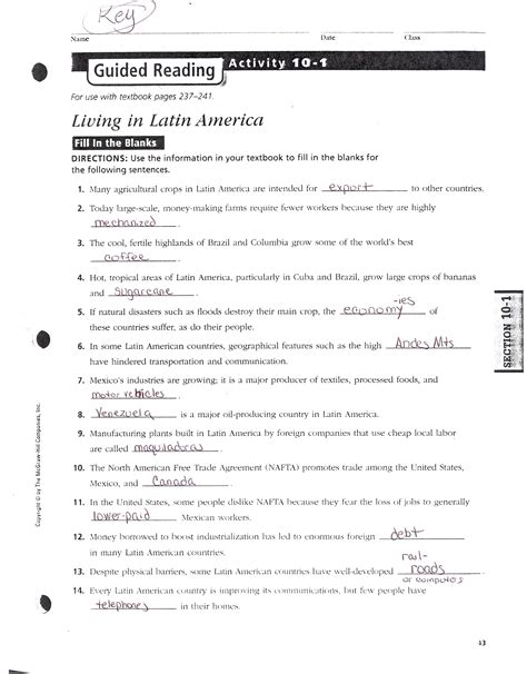 American History Guided Answers Section 1 PDF