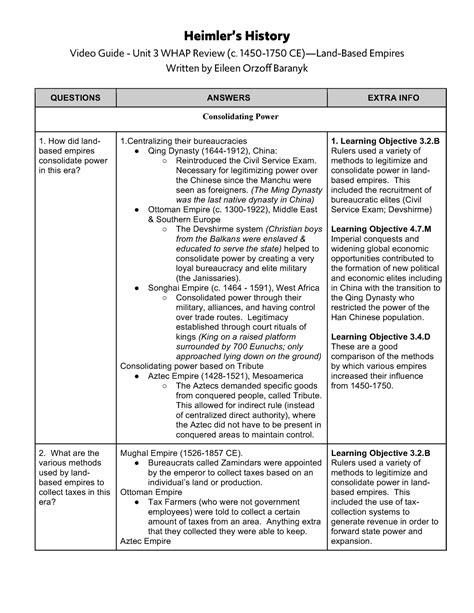 American History Unit 3 Review Answers PDF