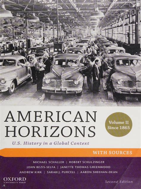 American Horizons US History in a Global Context Volume II Since 1865 with Sources PDF