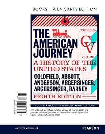 American Journey The Combined Volume Books a la Carte Edition 8th Edition PDF