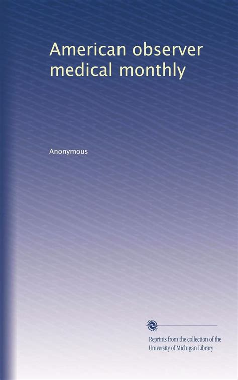 American Observer Medical Monthly Volume 12 PDF