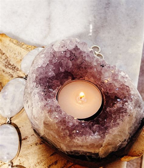 Amethyst Candle Holder: A Mystical and Enchanting Addition to Your Home