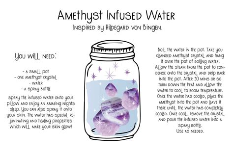 Amethyst Infused Water: