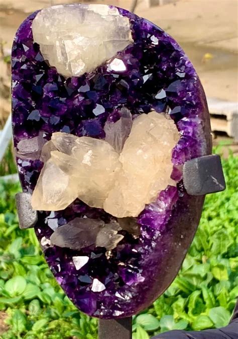 Amethyst with Calcite: A Stunning Gemstone Duo with Surprising Properties