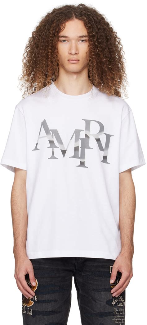 Amiri T-Shirt White: Epitomizing Urban Chic and Streetwear Style