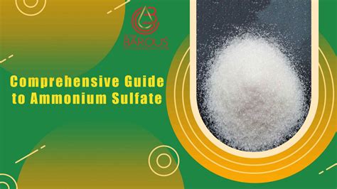 Ammonium Sulfate Fertilizer: A Comprehensive Guide to Its Types, Uses, and Benefits