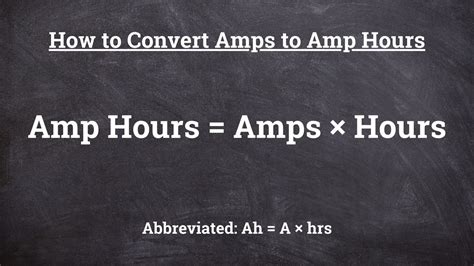 Amp Hour to mAh Conversion: A Comprehensive Guide