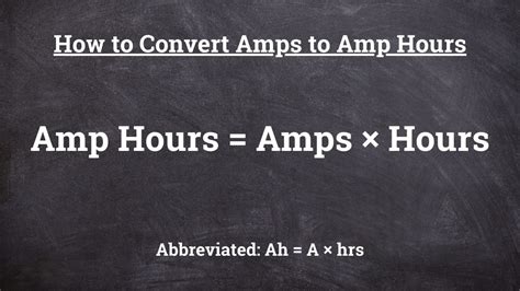 Amp Hours to Amps: Unraveling the Secrets and Endless Applications