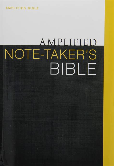 Amplified Note-Taker s Bible Hardcover PDF