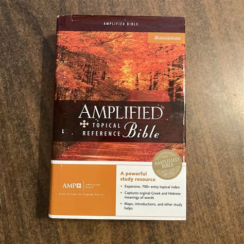 Amplified Topical Reference Bible Hardcover Reader