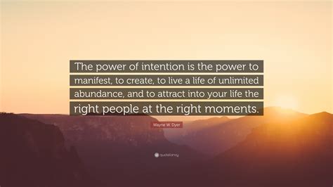 Amplify power and intention: