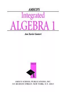 Amsco Integrated Algebra 1 Textbook Answer Key Kindle Editon