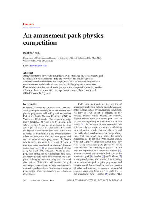 Amusement Park Physics Pne Answer Key Reader