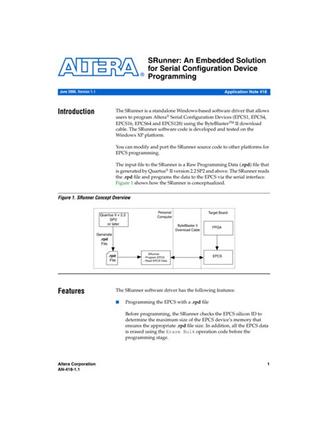 An 418 Srunner Embedded Solution For Serial Doc