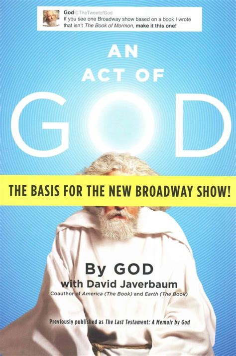 An Act of God Previously Published as The Last Testament A Memoir by God PDF