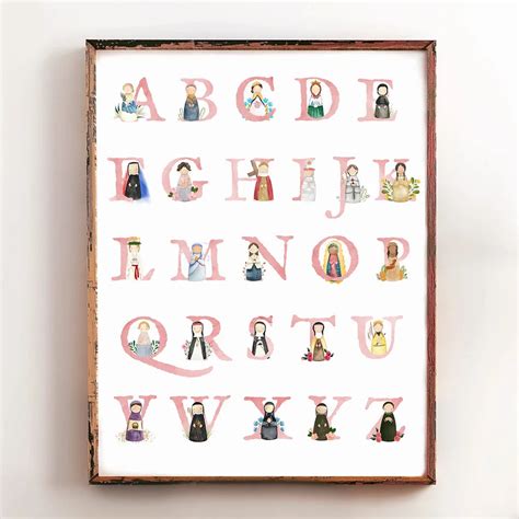 An Alphabet of Saints Illustrated