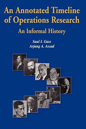 An Annotated Timeline of Operations Research An Informal History 1st Edition PDF