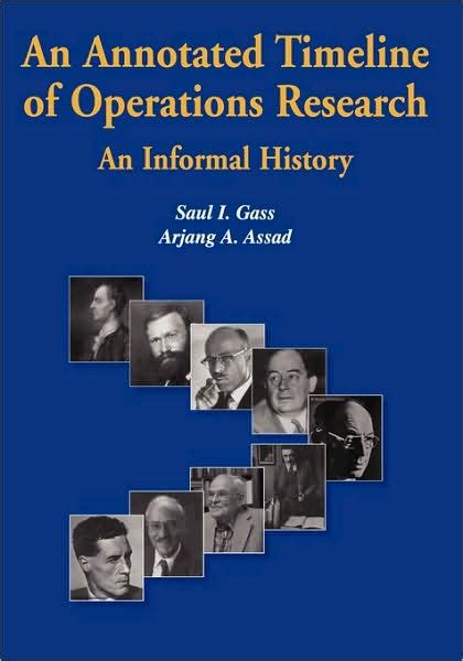 An Annotated Timeline of Operations Research An Informal History 1st Edition PDF