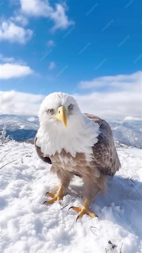 An Eagle in the Snow