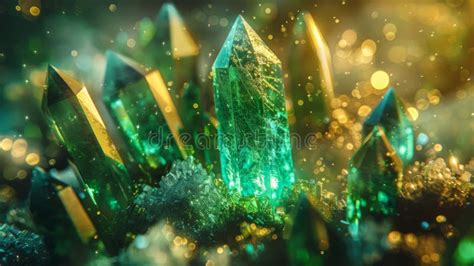 An Enchanting Tale of Emerald Green Crystals