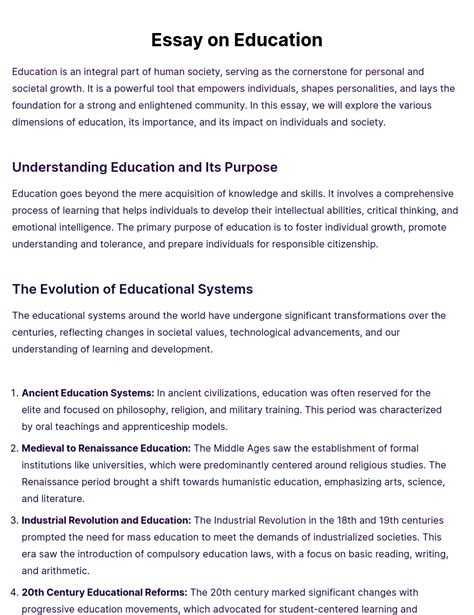 An Essay on Education Kindle Editon