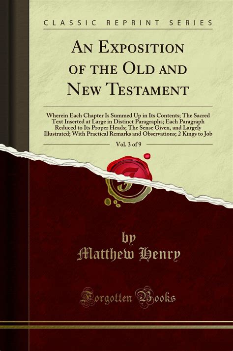 An Exposition Of The Old And New Testament Volume 3 PDF