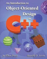 An Introduction to Object-Oriented Design in C++ PDF