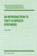 An Introduction to Text-to-Speech Synthesis 1st Edition Epub